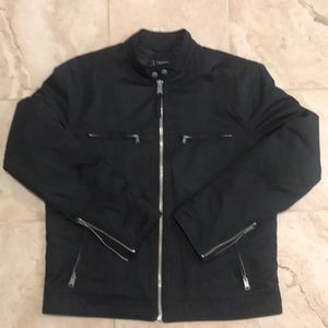 LUCKY BRAND NYLON QUILTED MOTORCYCLE JACKET